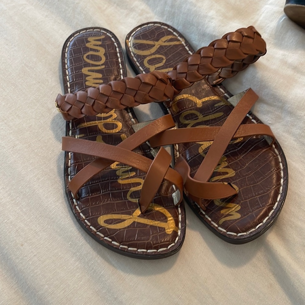 Sam Edelman tan strappy sandals